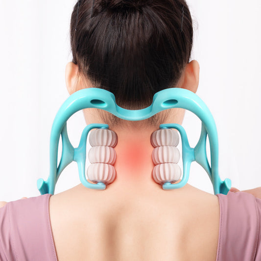 Neck Massage Roller – Six-Wheel Design