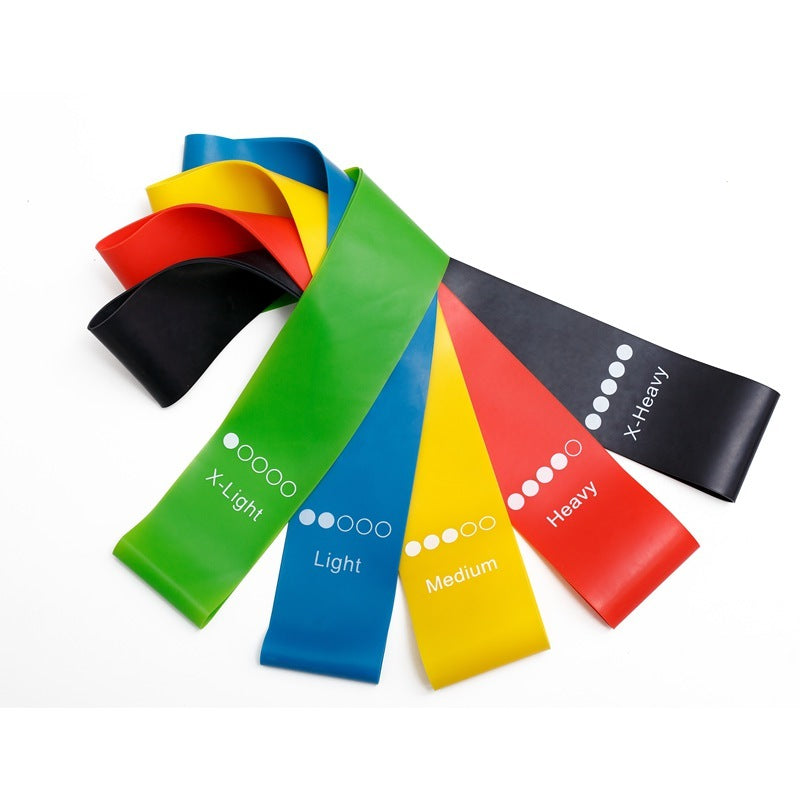 Yoga Resistance Bands – Elastic Fitness Set (0.35mm–1.1mm)