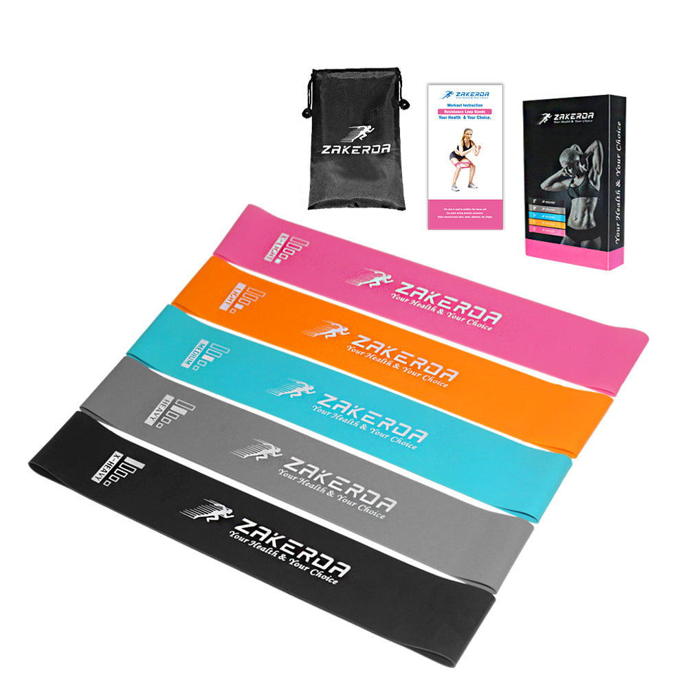 Yoga Resistance Bands – Elastic Fitness Set (0.35mm–1.1mm)