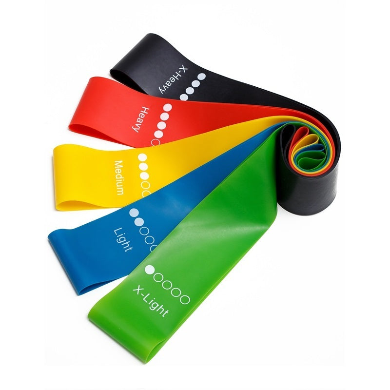 Yoga Resistance Bands – Elastic Fitness Set (0.35mm–1.1mm)